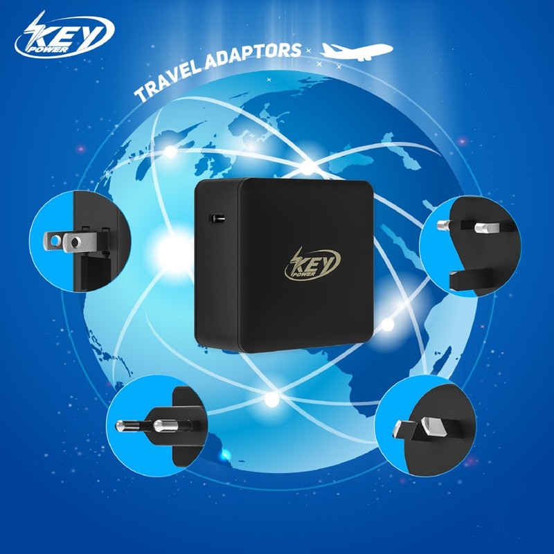 60W USB C Charger, Portable PD Fast Quick Charging Adapter with Foldable Plug gallery