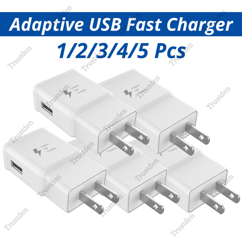 For Android Samsung Galaxy Adaptive USB Fast Charger Wall Power Adapter Cube Lot