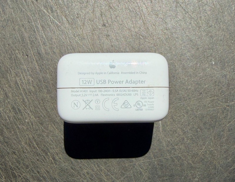 Apple Genuine OEM 12W USB Power Adapter Charger A1401 for iPhone iPad With Cord gallery
