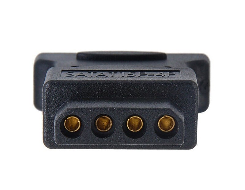 SATA (Male)Power Cable to Molex 4-pin IDE Drive Adapter for Hard Disk PC gallery