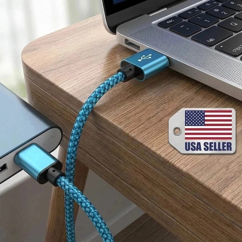 NEW 1m Braided USB to Type-C Data SYNC Charger Cable Cord US StocK Fast ship gallery