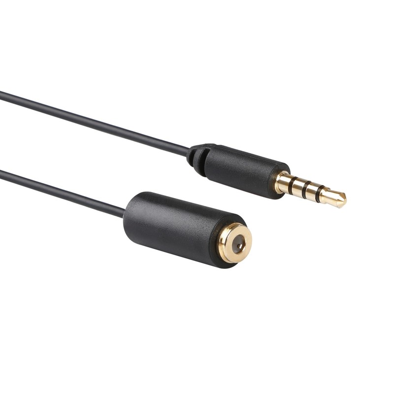 Movo 20'(6m) TRRS Female 3.5mm to Male Microphone Extension Cable for Smartphone gallery