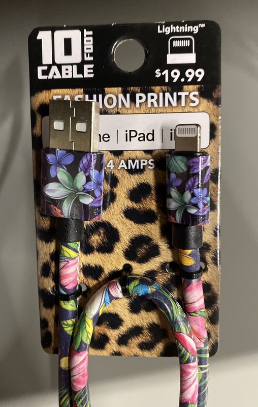 8 Pack 10 Foot Cable Lightning USB for iPhone iPad iPod-2.4amps Rapid Charge gallery