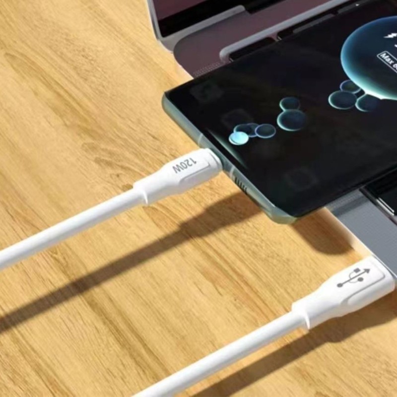 120W 6A Type C Charging Cable 25CM Short Thickened Line for Phones and Tablets gallery