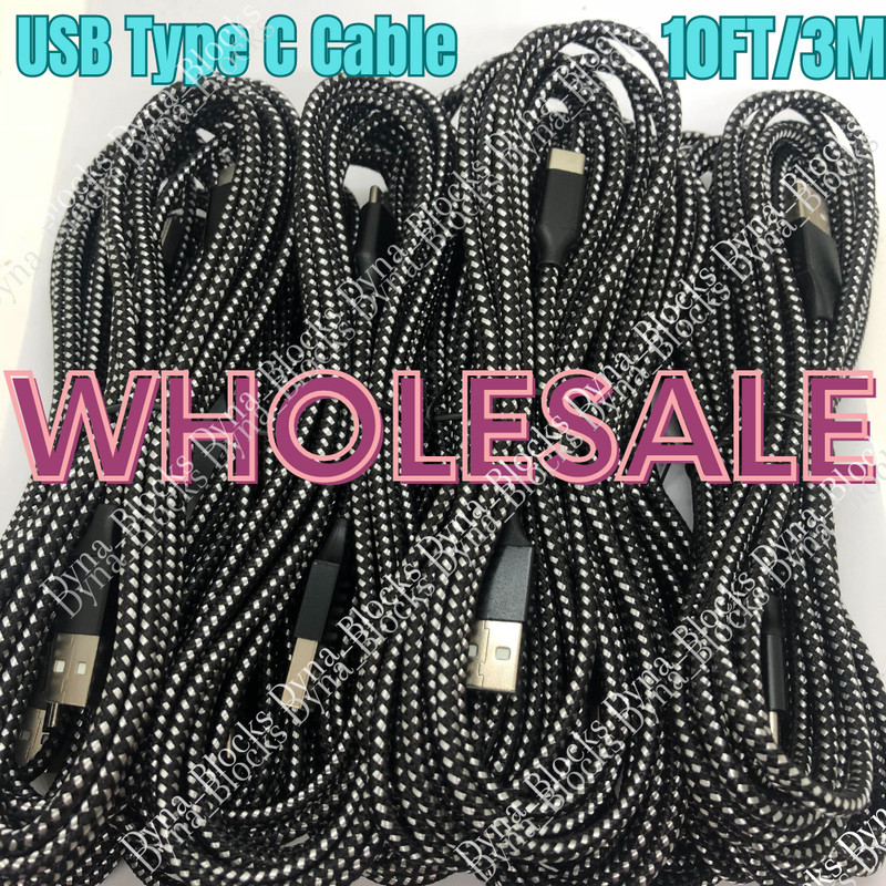 Braided USB C Type-C Fast Charging Charger Cable Cord For Samsung iPhone 15 Lot