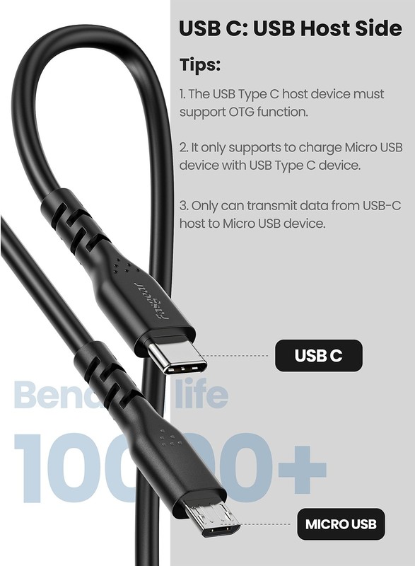 1 PCS 6 FT USBC To Micro USB Charging OTG Cord For Android Game Controller gallery