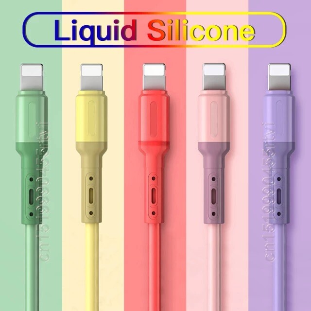 Liquid Silicon iPhone 13 12 11 Pro Max X XR XS 8 7 6s 5s Fast Data Charging