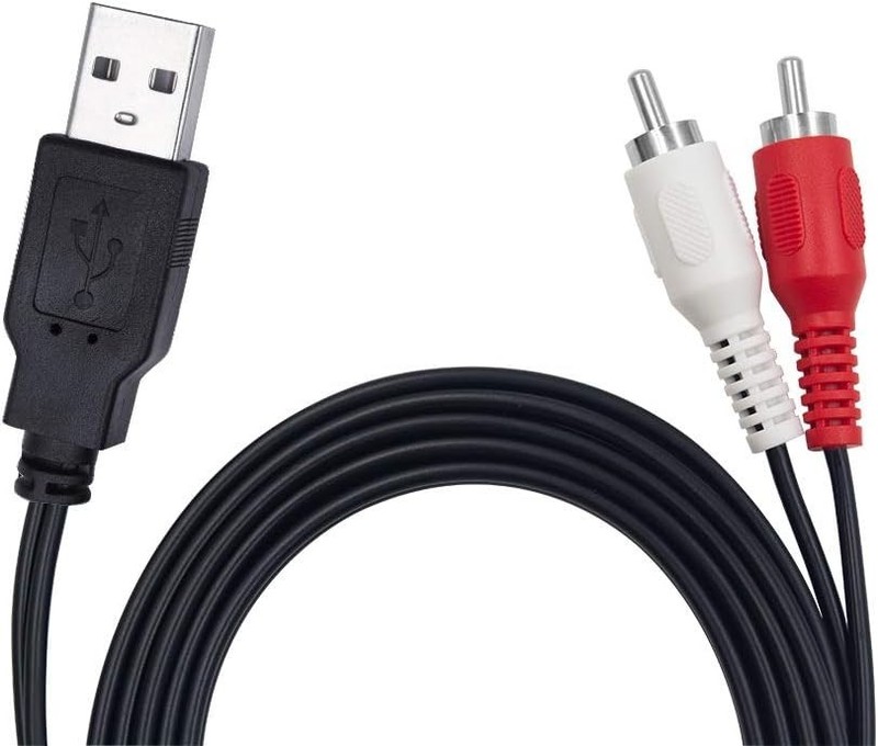 High-Fidelity USB to RCA Male Cable - 1.5m AV Connector for Seamless Playback gallery
