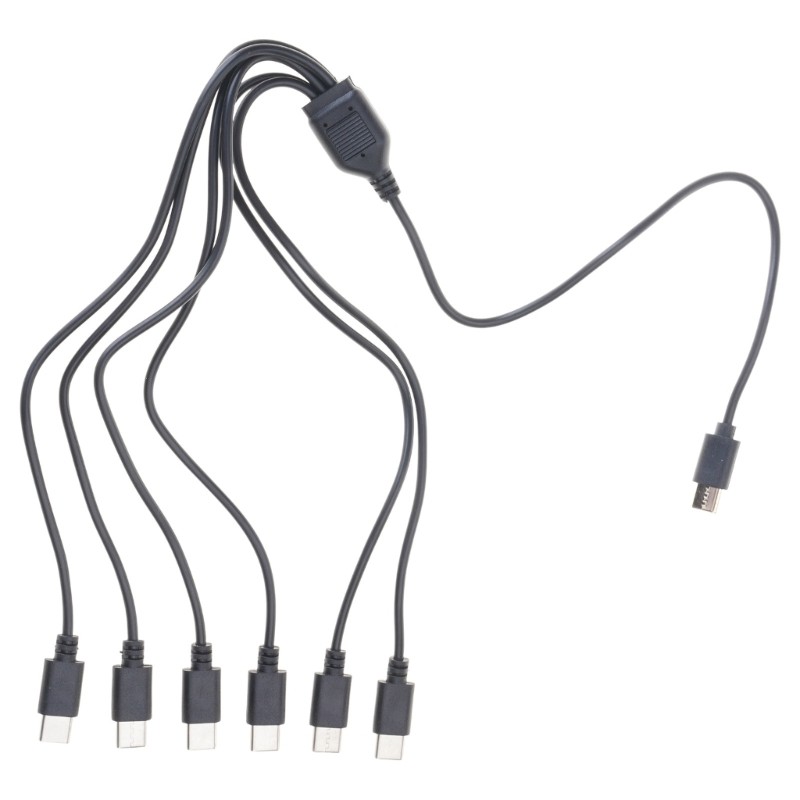 1 To 6 Charging Cable Portable Type-C to Type-C Adapter Cable Only for Charging gallery