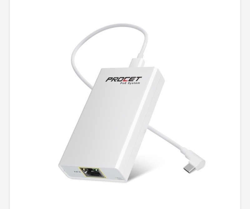 GIGABIT POE TO USB C CONVERTER FOR SMART PHONE/TABLET, USB-C TO ETHERNET ADAPTER