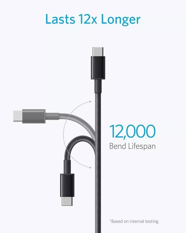 Anker Premium Nylon USB A to Type C Charging Cable for Two 2-Packs-6ft *4 total gallery