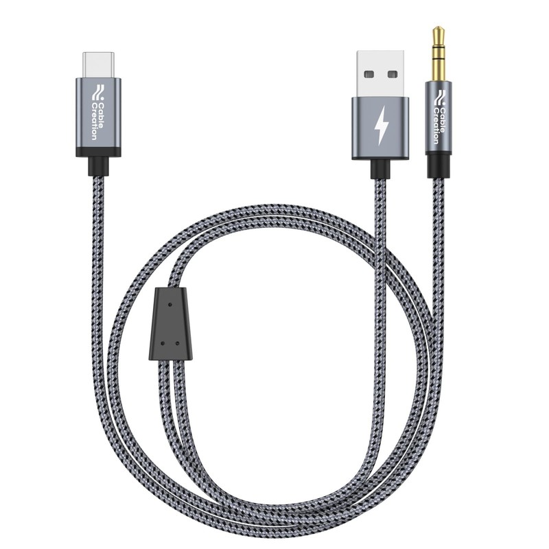 USB C to 3.5mm Audio Cable & Charging Car Aux Cable | Type C Headphone Adapter 1 gallery