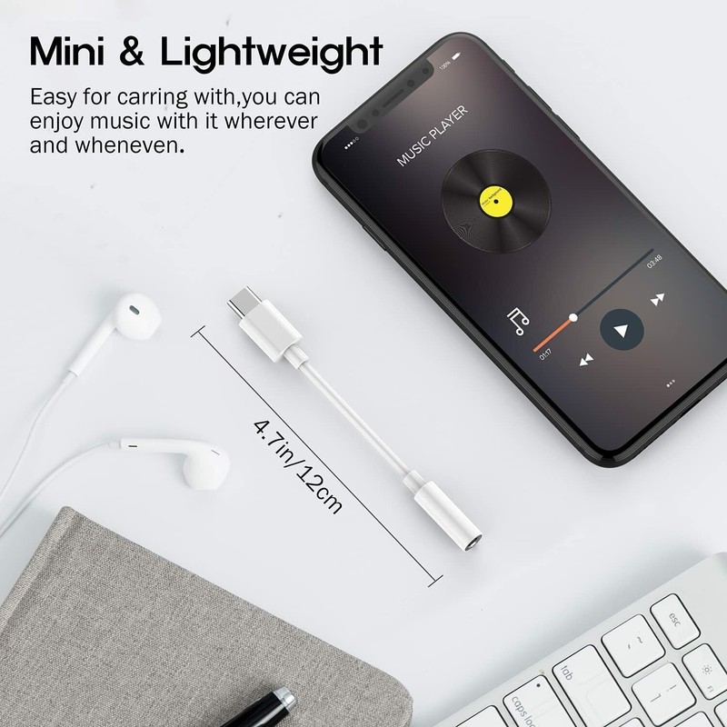 Wholesale Audio Adapter Cable For Samsung Galaxy S10 to S23 (Type C To AUX) gallery