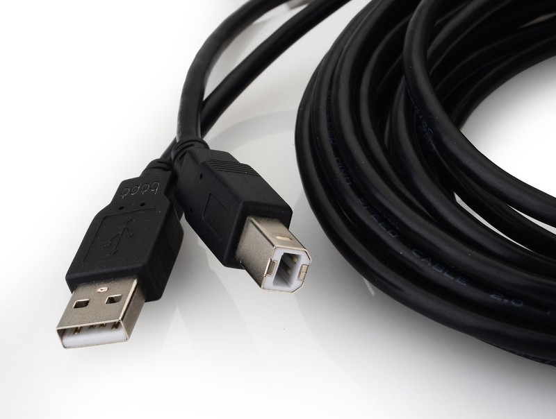 25 FT USB 2.0 Cable BA For Printer Scanner Computer Connecting High Speed
