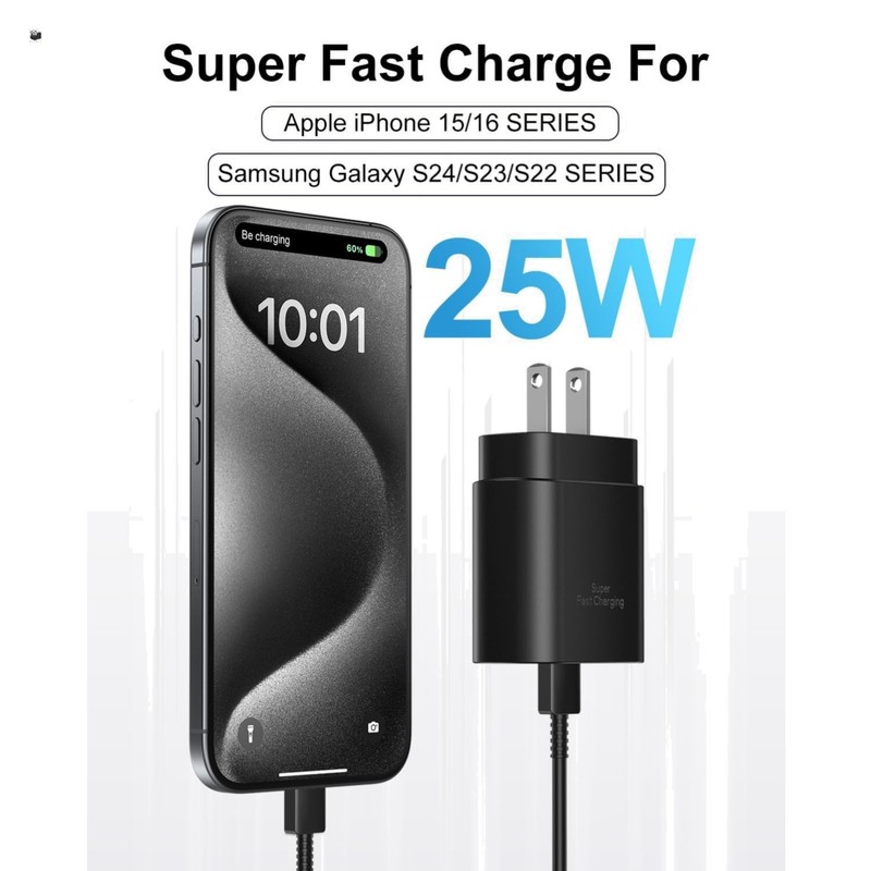 Type C Charger Fast Charging, 2Pack [10FT&6FT] Long USB C Cable with 25W Phon…