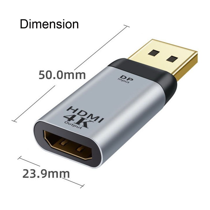 DisplayPort DP Source to HDMI Sink Displays 4K@60hz Ultra HD Adapter 4K Cable