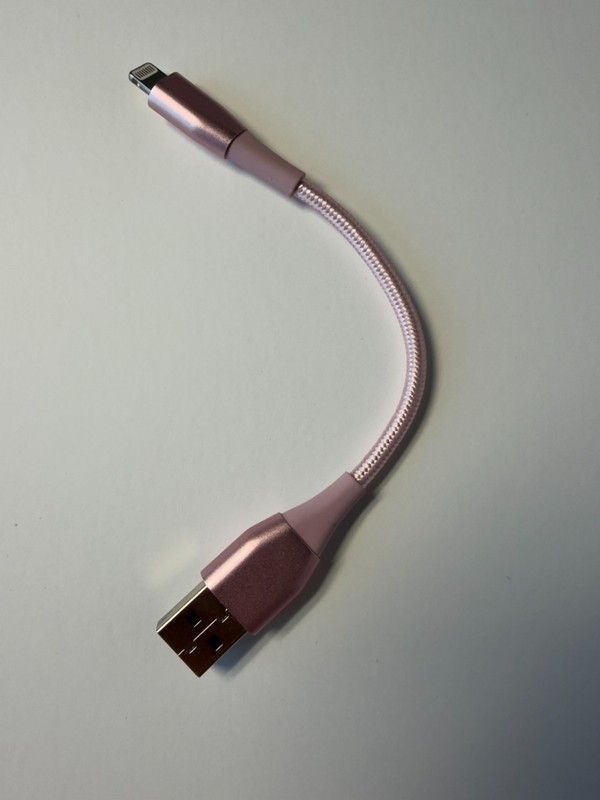 Amazon Basics Nylon Braided USB A Cable with Connector - Rose Gold gallery