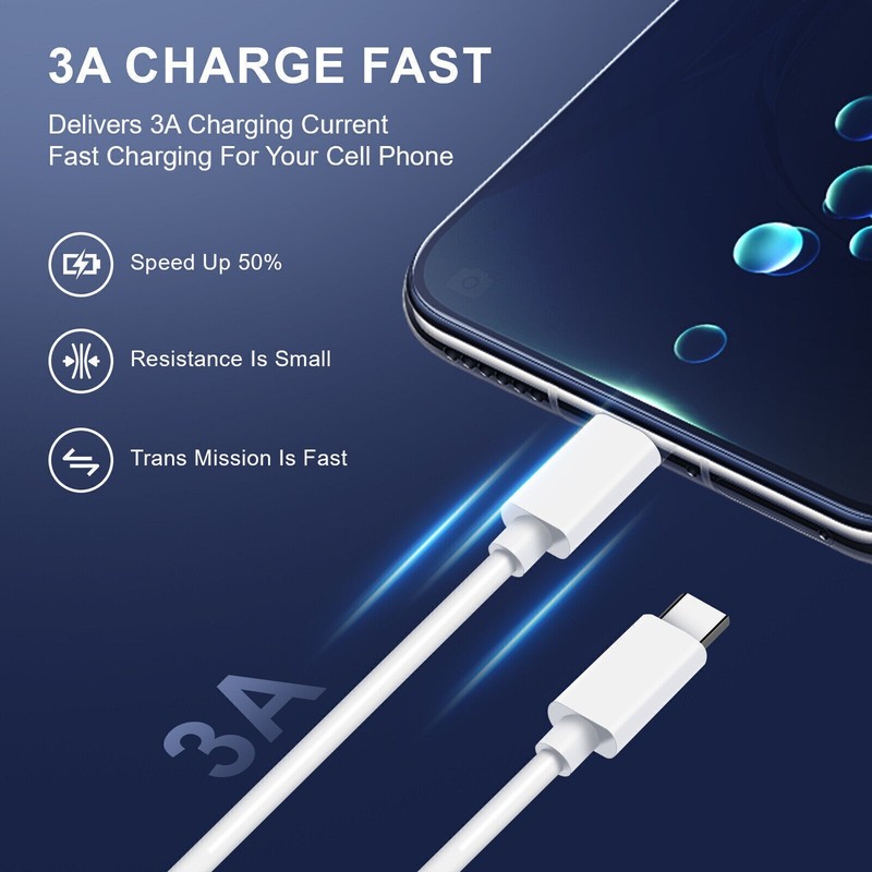 Fit Google Pixel 10a 9a 8a 10 9 Pro USB-C to USB-C Fast Cable Charging Data Cord gallery