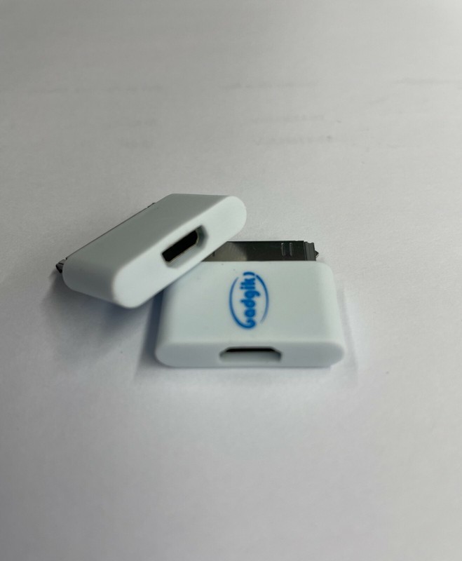 Micro USB Female to 30-pin Male Charger Adapter Dock, PACK OF 10 ADAPTERS