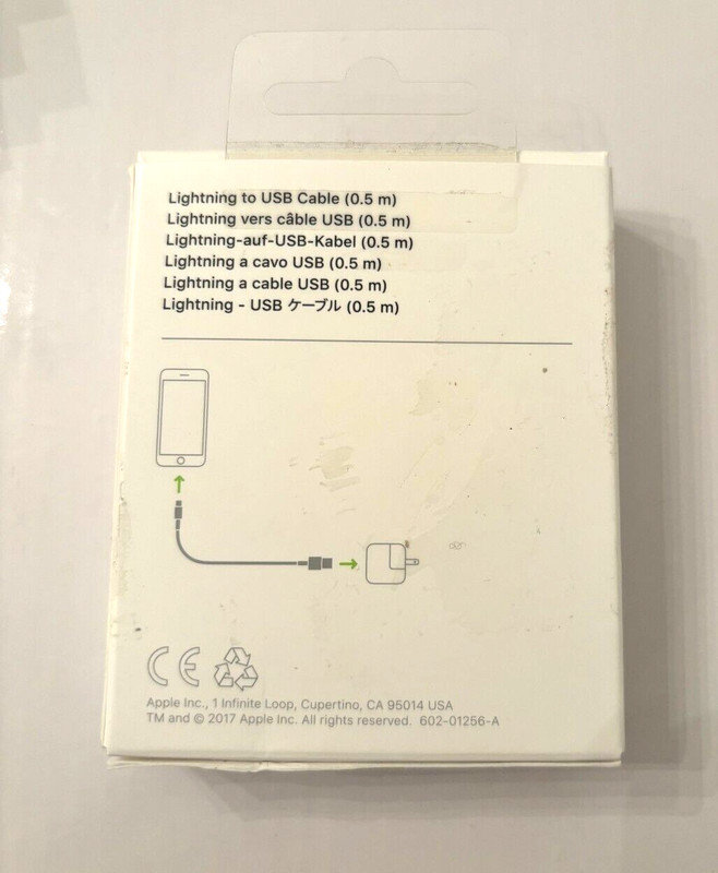 Apple Lightning to USB Cable in White (0.5 m) ME291AM/A - Genuine gallery