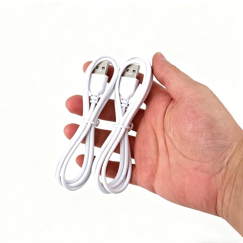 2 Pack 5V 2A Fast Charging USB to DC 2.5mm Cable for Massagers, Toys, Beauty Dev gallery