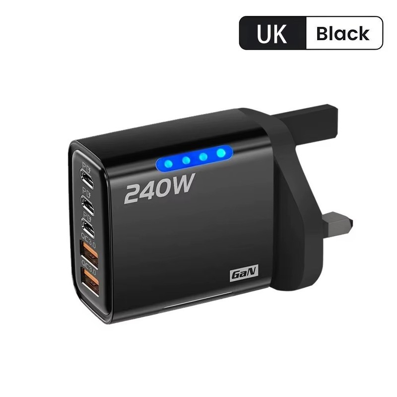 Fast Charger GaN Power Hub USB C PD Multi Device Adapter Travel Charging Station