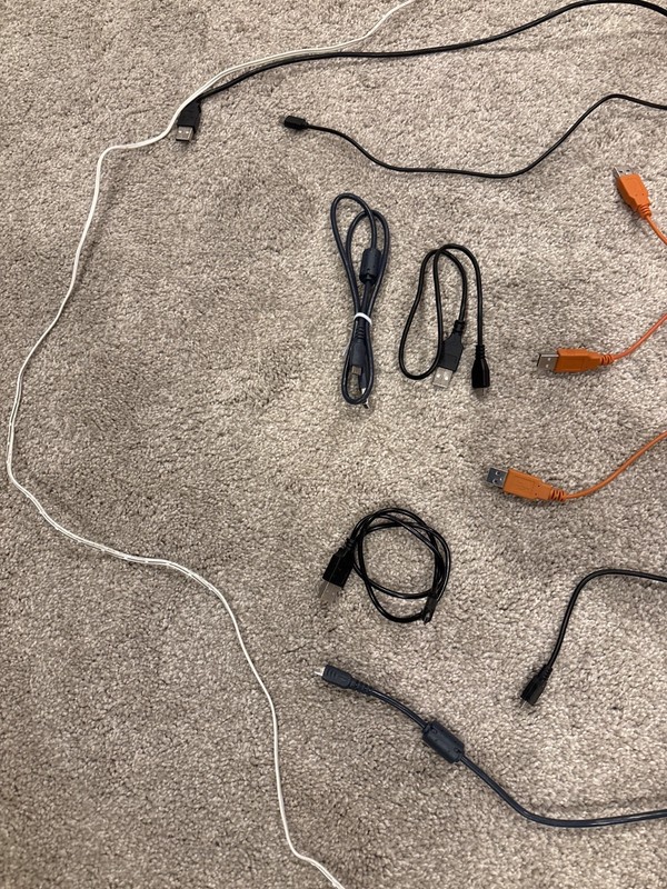 Miscellaneous USB-A to Micro USB Cables Lot gallery