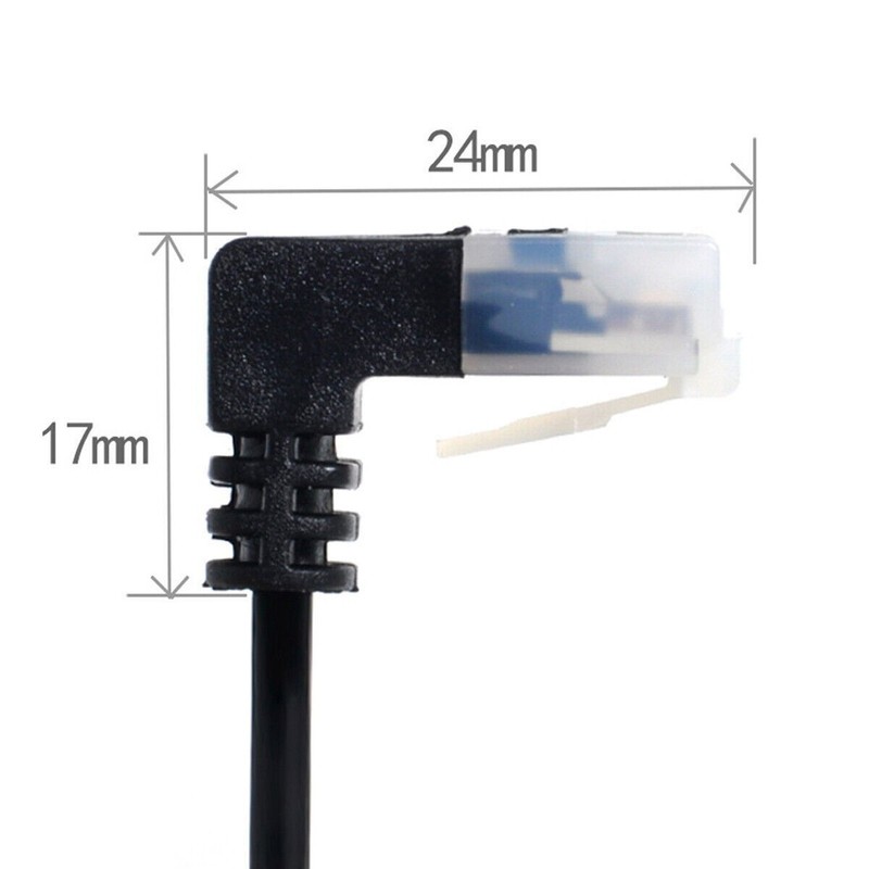 Ultra Slim Cat6 Ethernet Cable RJ45 Down Angled to Straight UTP Network Cable