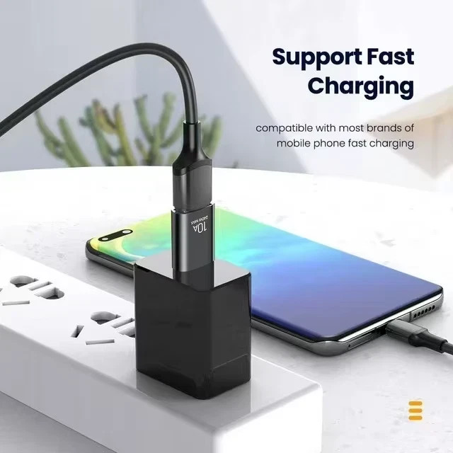 Usb 3.0 Otg Type C Adapter Fast Charging Usb-C Converter 10a Black 2pcs gallery