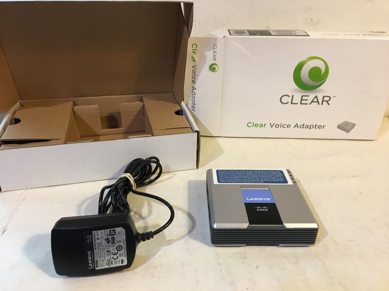 Clear Voice Adapter, Phone Adapter with Router, Power cord