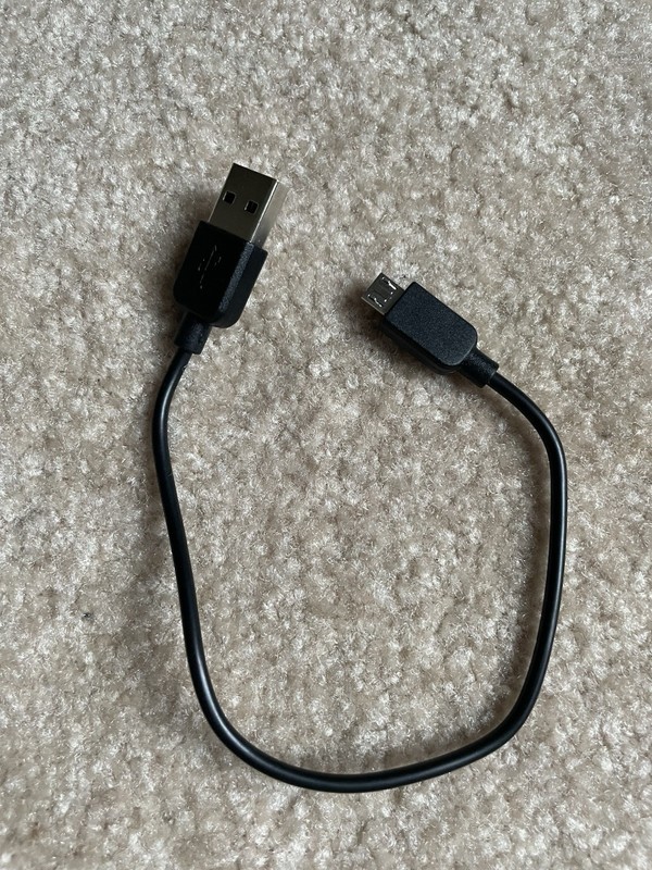 USB To Micro USB Cable Black 10in