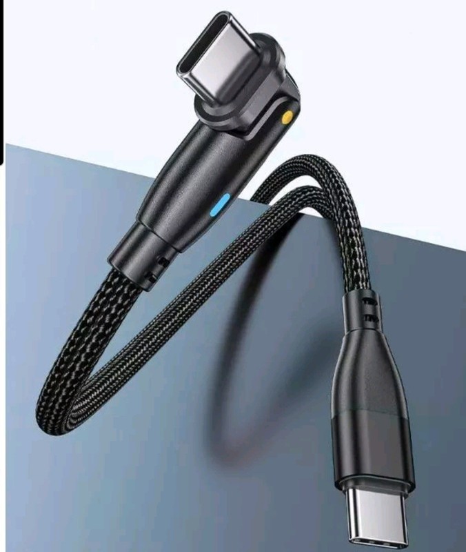 180° USB-C to USB-C Fast Charge PD 60W Cable for Samsung Galaxy Phone~3 ft~NEW