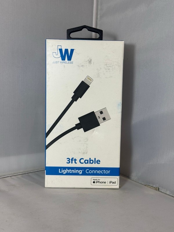 Just Wireless 3ft Charging Cable For Apple – In Black