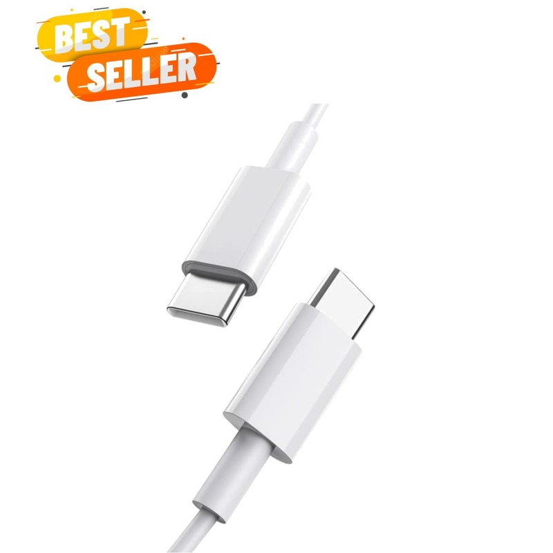 2-Pack USB C to USB C Cable [3.3FT] - Fast Charging & Data Transfer - White
