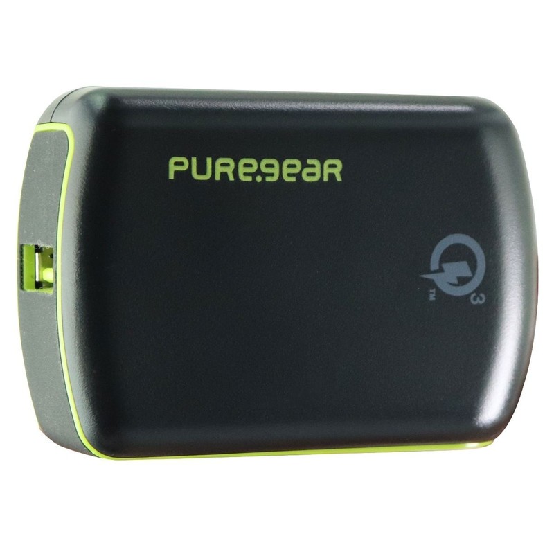 PureGear 5V/3A Wall Charging USB Adapter with 1 USB Port – Black
