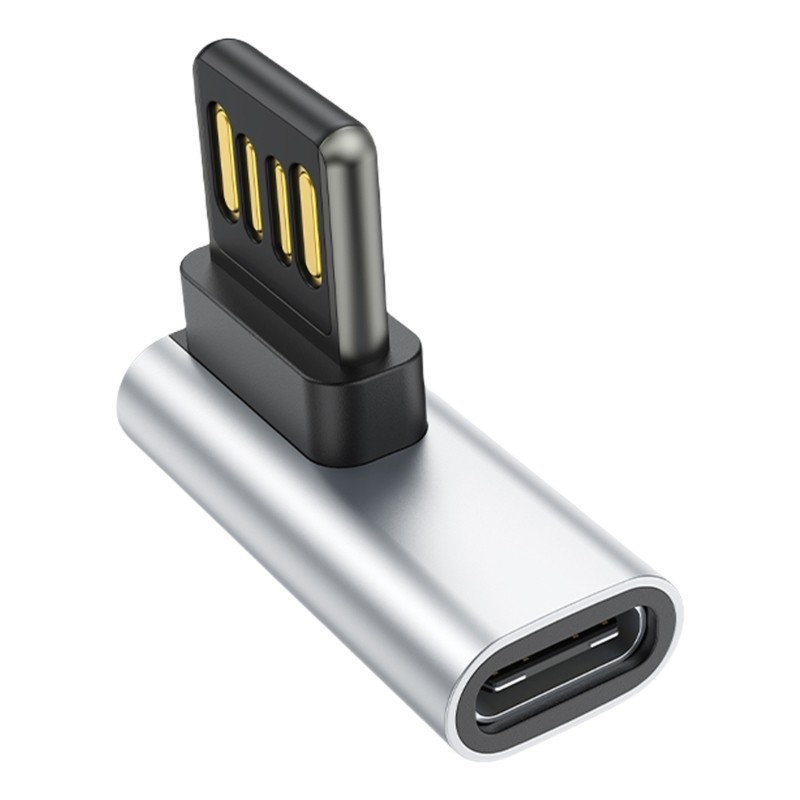 Durability Right Angle USB to Type C Adapter Connectors for Smartphones Tablets gallery
