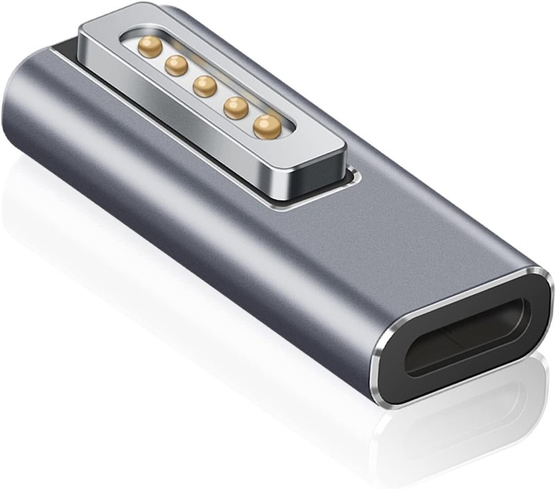 USB C to Magnetic T-Tip Charging Adapter, Works with Type-C 100W Power Fast Cha