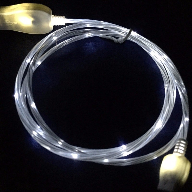 iPhone 12/11/X/8/7//6/5 8 Pin to USB Flowing LED Light-Up Charger Cables gallery