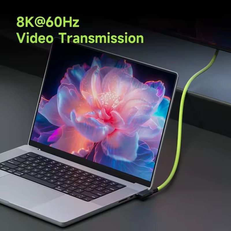 Right Angle USB C Cable 240W PD Fast Charge 80Gbps 8K Video Camera Tethering gallery
