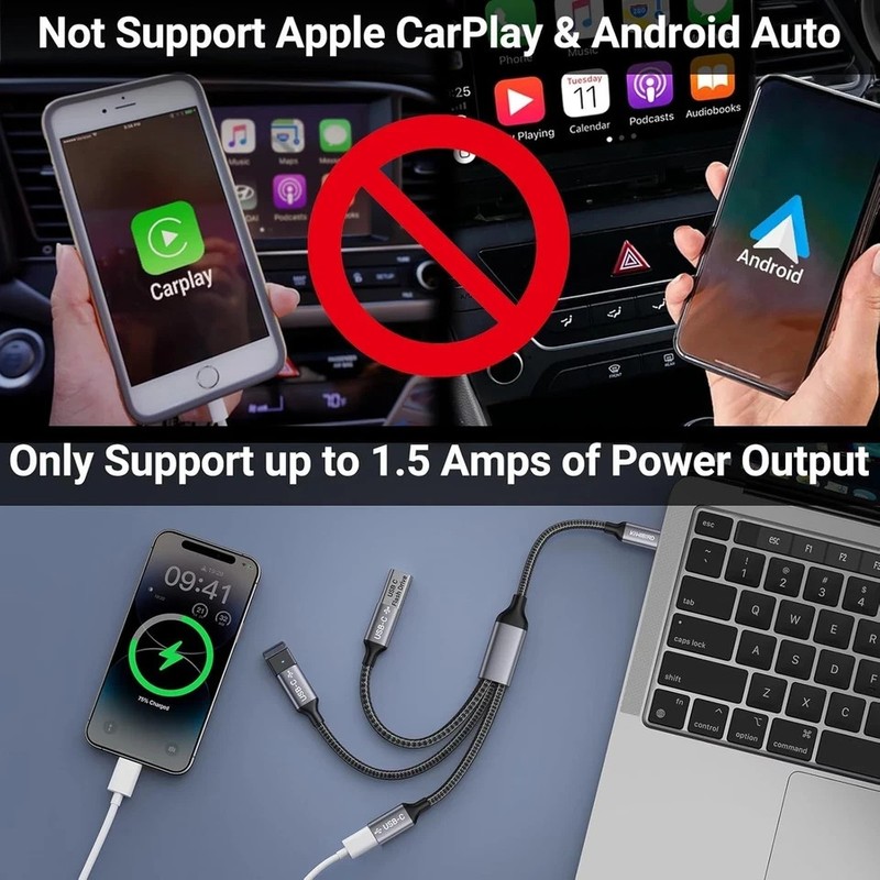 USB C Splitter 1 in 3 Out, USB Type C Splitter, USBC Male to Multi Type C Female gallery