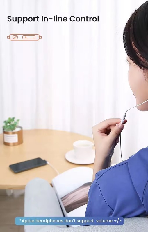USB-C Coudé to Jack 3.5mm Adapter For Universal iPhone Android Headphones gallery