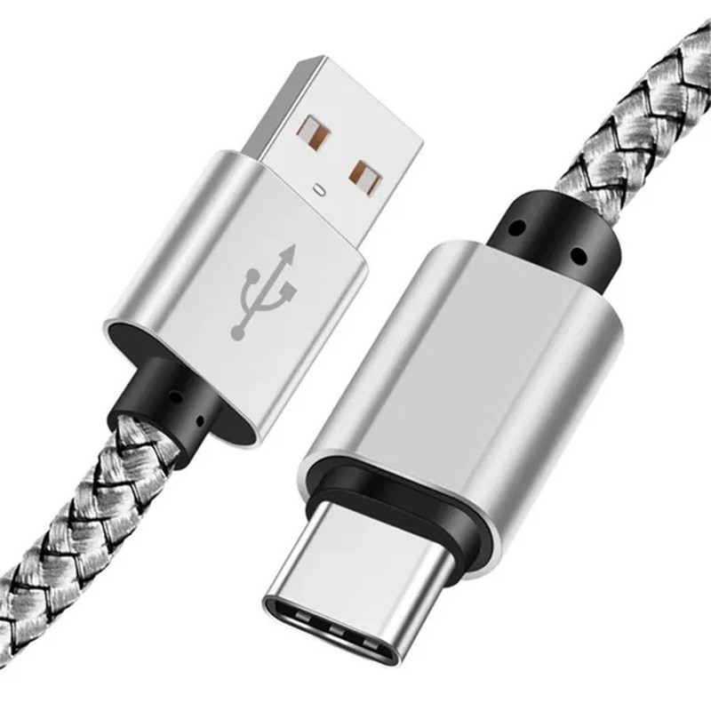 USB A to USB C Fast Charging Cable Nylon Braided Data Cord 1M 2M 3M Android