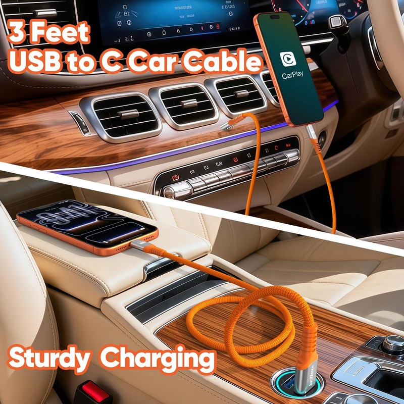 USB to C Data Cable 3ft 2Pack, 10Gbps USB3.1/3.2 Gen2 High Speed Data Transfe... gallery