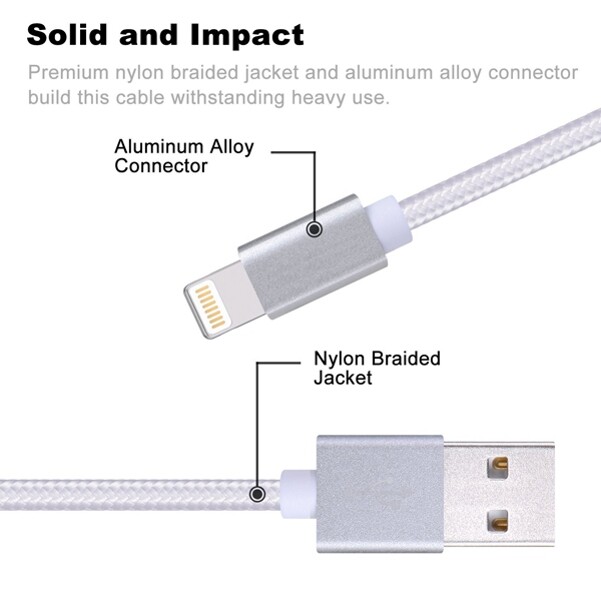 For iPhone 5 6S 7 8 Plus 6ft MFi USB Cable Certified Charger Cord Power Wire gallery