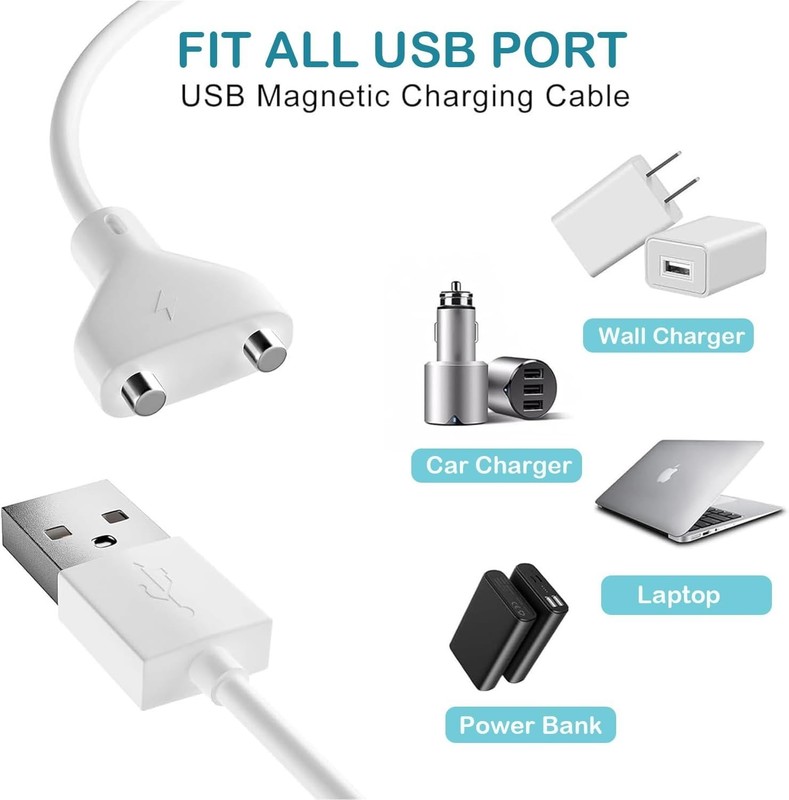 2.7ft Magnetic USB DC Charger - Durable Cord for Electric Toothbrushes & More gallery