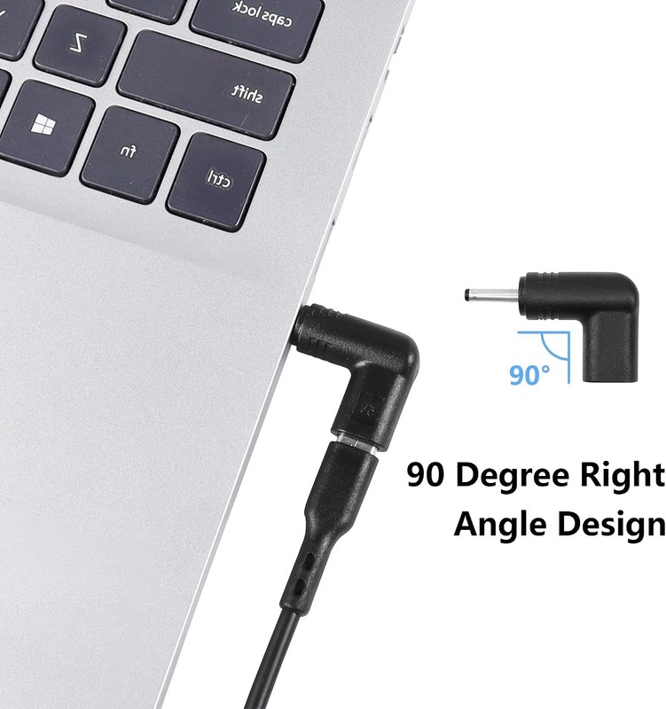 USB 3.1 Type C Female to DC Male Adapter, 90 Degre gallery