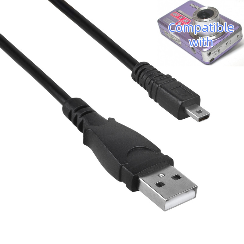 USB Data Cable Cord for Sanyo Camera Xacti VPC-E1075 ex E1075gx E1075p E1290 E6