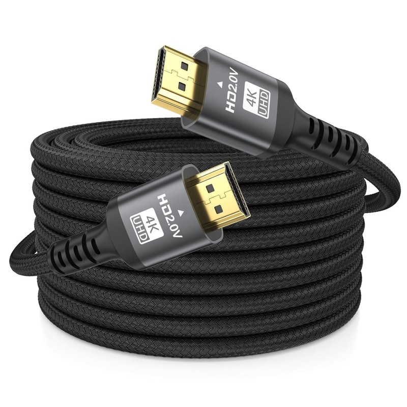 65ft 4K HDMI Cable 2.0 18Gbps 60Hz Ethernet ARC Audio Video Gold Plated