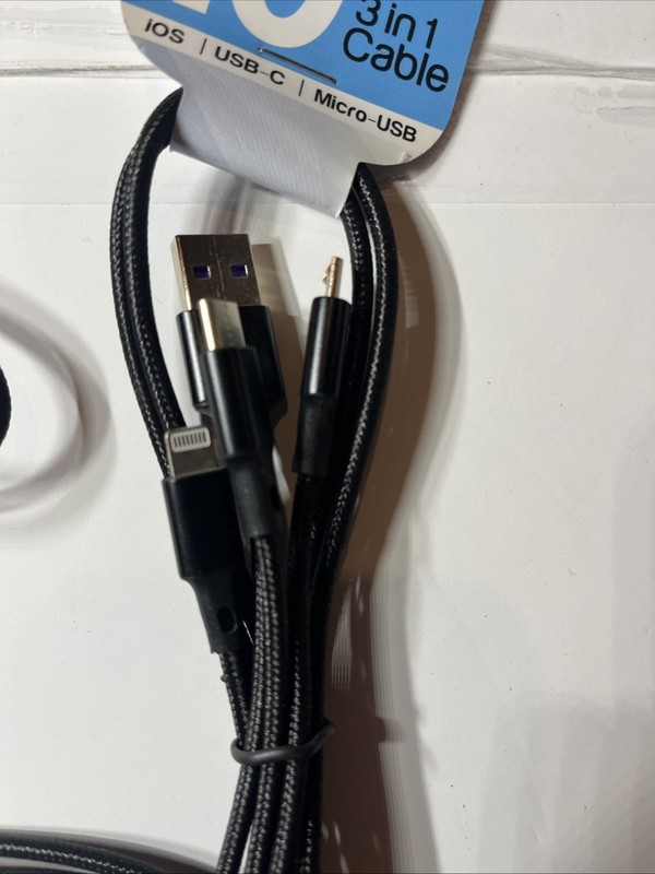 Mila 10ft 3in1 Cable IOS USB C MICRO USB gallery