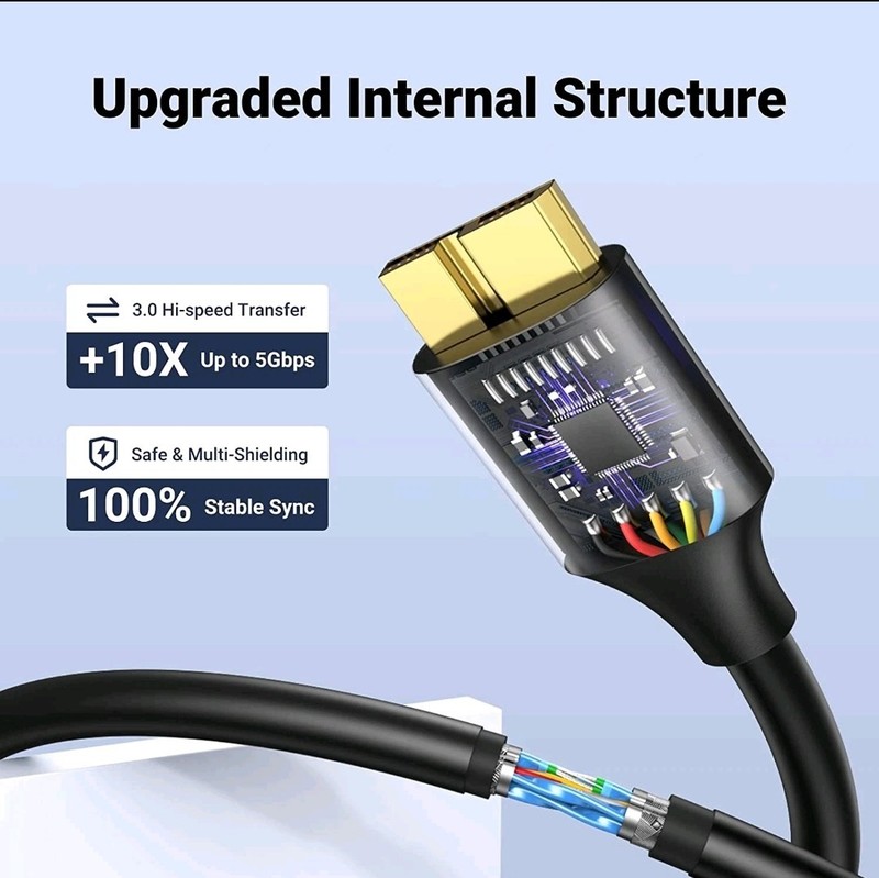 UGREEN Micro USB 3.0 Cable USB 3.0 Type a Male to Micro B Cord Compatible with S gallery